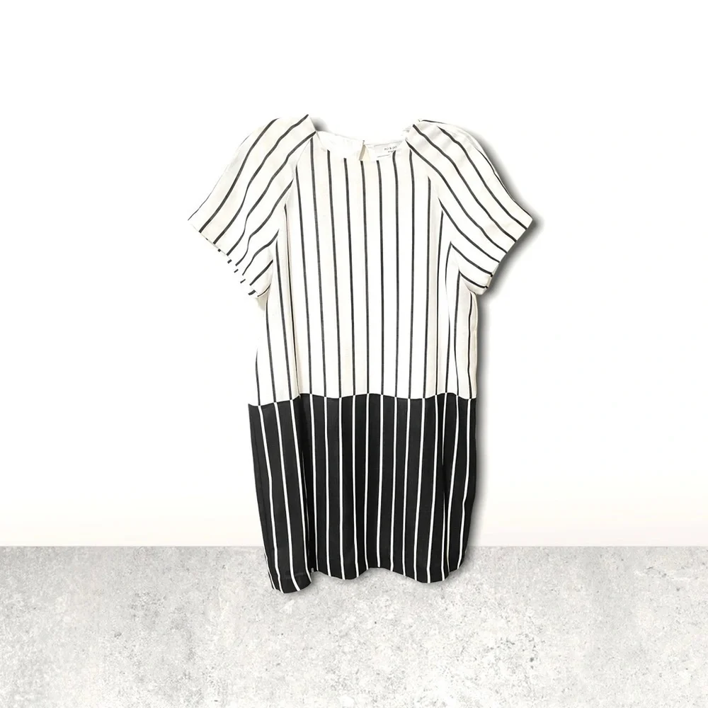 Ali & Jay Women's Blocked Striped Courtyard Shift Mini Dress Size‎ S - Picture 3 of 10